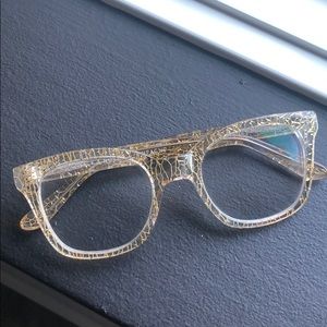 Bonlook Plastic Gold Spec Eyeglasses
